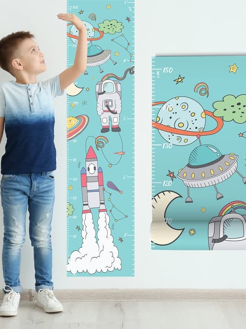 Stickers muraux toise espace enfants