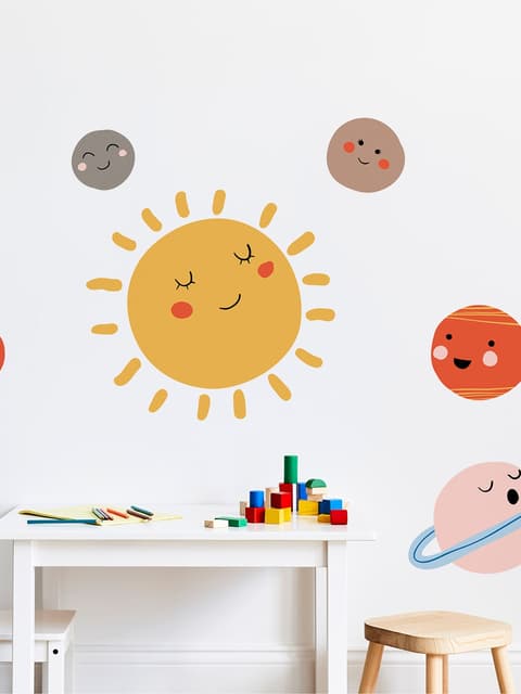 Kids Wall Decal Sun and Planets Wall Decals