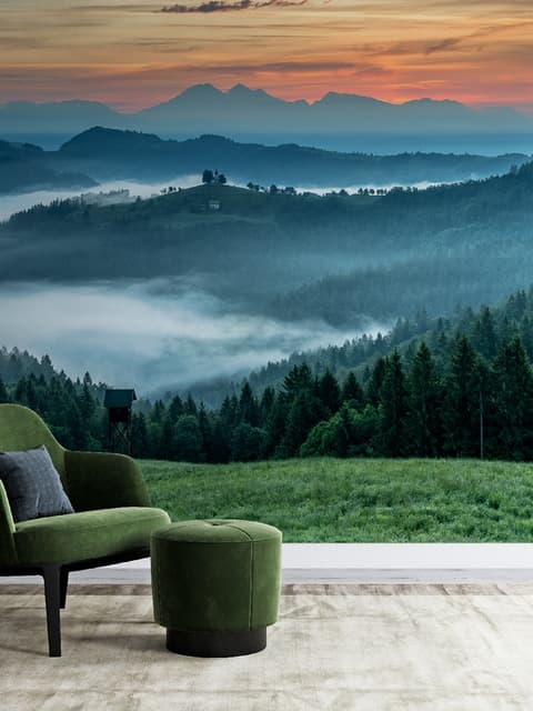 Mountain Scenic Landscape Wallpaper Mural