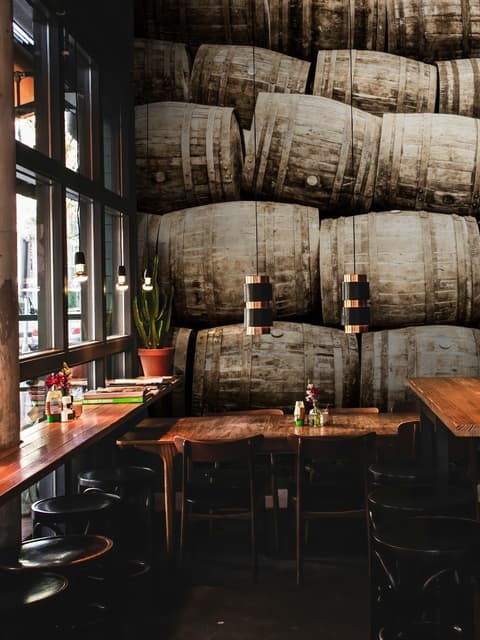 Wine Barell Pattern Wallpaper Mural
