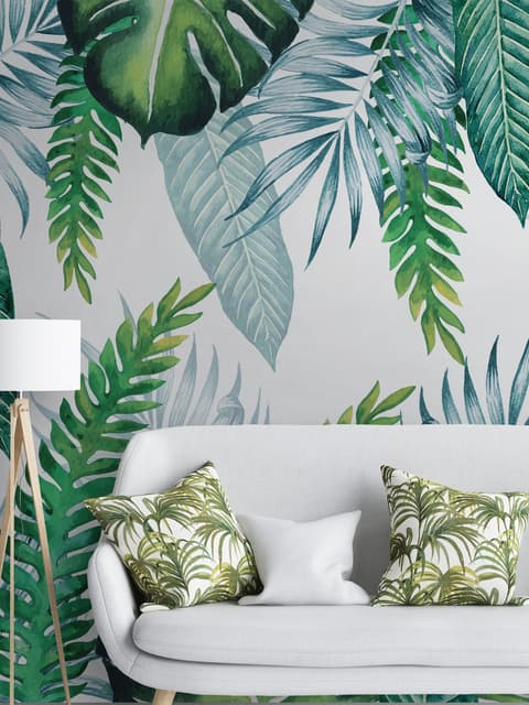 Tropical Palm Leaf Wallpaper Mural
