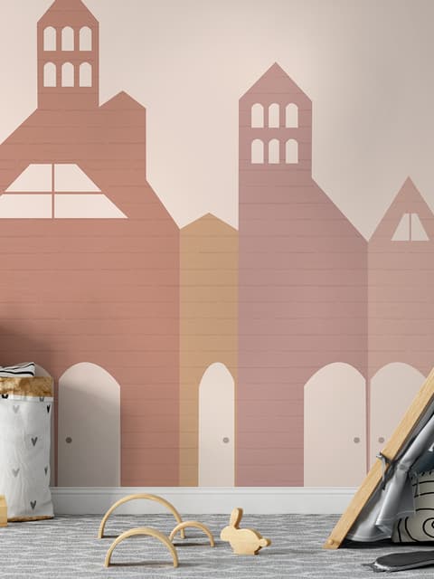 Colorful House Wallpaper Mural