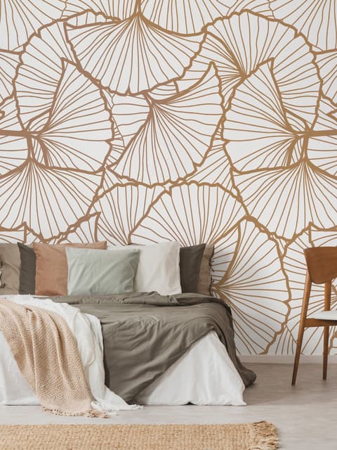 Ginkgo Leaf Wallpaper Mural