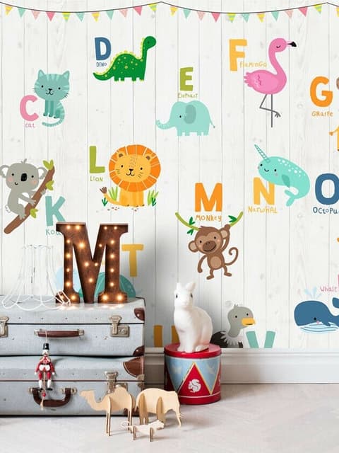 Animals Alphabet Wallpaper Mural