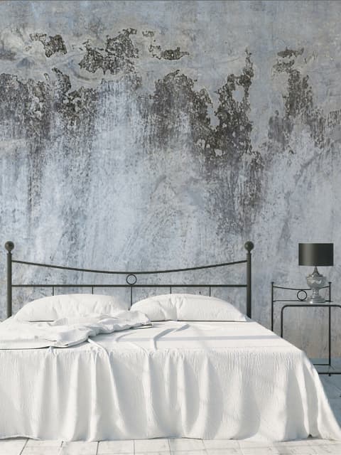 Gray Brown Grunge Cement Style Wallpaper Mural