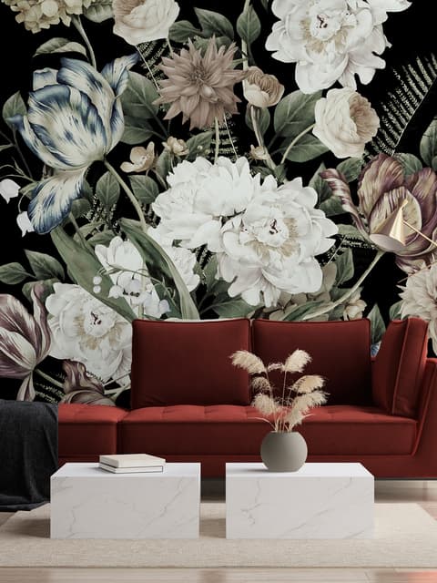 Papier peint panoramique Lily Floral Bouqet