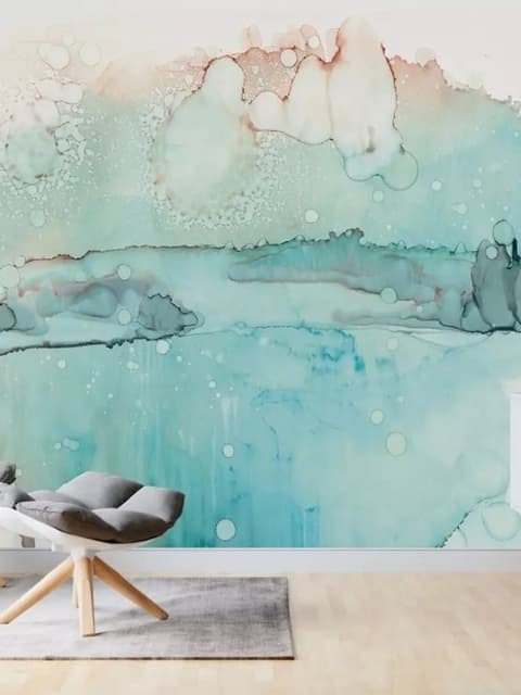 Abstract Splash Art Wallpaper Mural