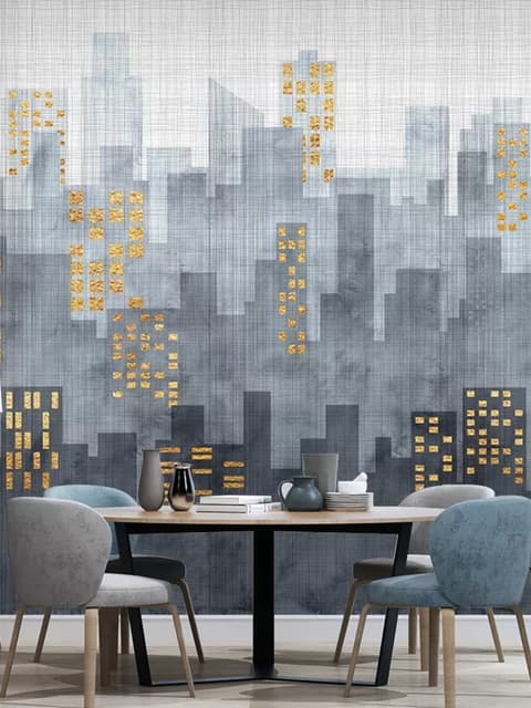 City Silhouette Wallpaper Mural