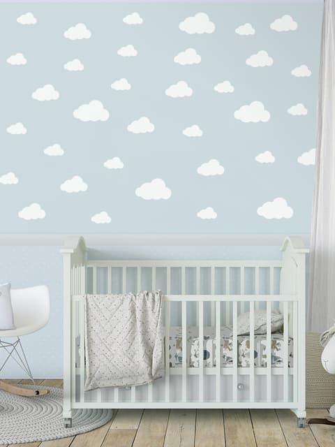 Wandtattoo Weiße Kleine Wolke für das Kinderzimmer