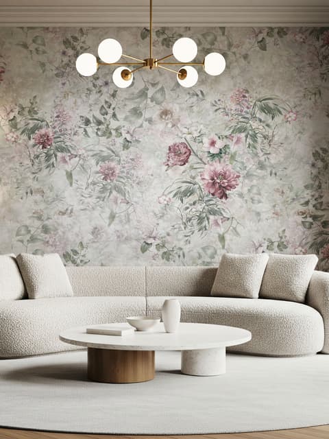 Vintage Blumen Fototapete