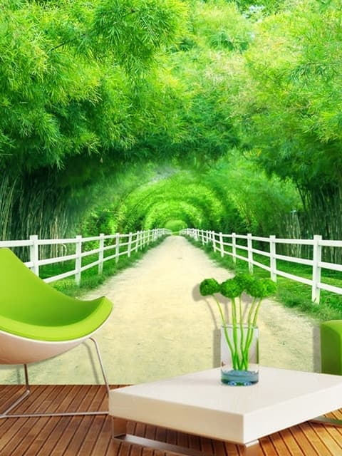 3D Look Photo Forest Landscape Wallpaper Mural
