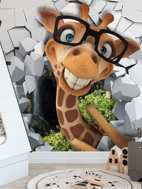 Fototapete Cartoon-Giraffe