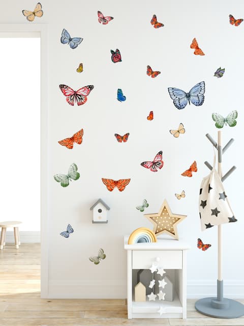 Colorful Butterflies Wall Decal Sticker