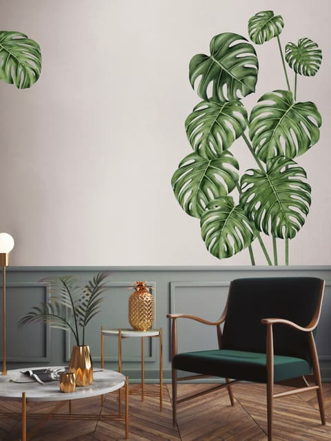 Watercolor Leafs Wall Decal Sticker