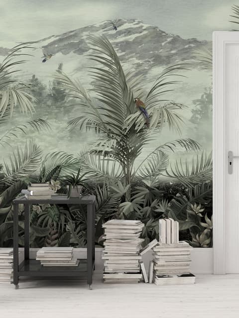 Vintage Tropical Forest Wallpaper Mural