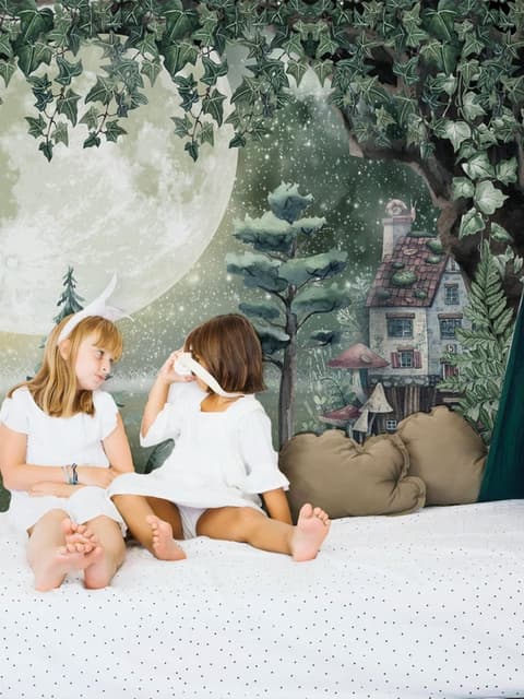 Night Forest Landscape Wallpaper Mural
