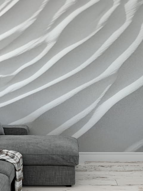 Nordic Style White Stripe Wallpaper Mural