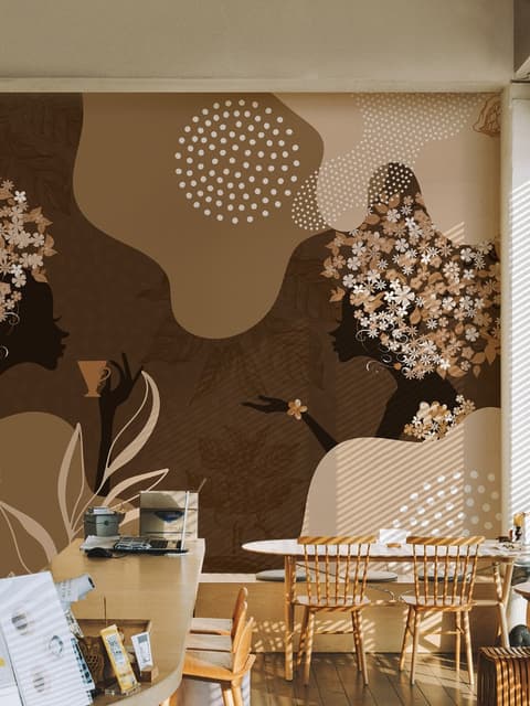 Abstract Silhouette Women Wallpaper
