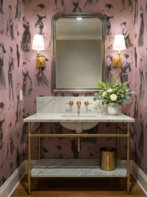 Modern Fashion Women Sketch Wallpaper Mural