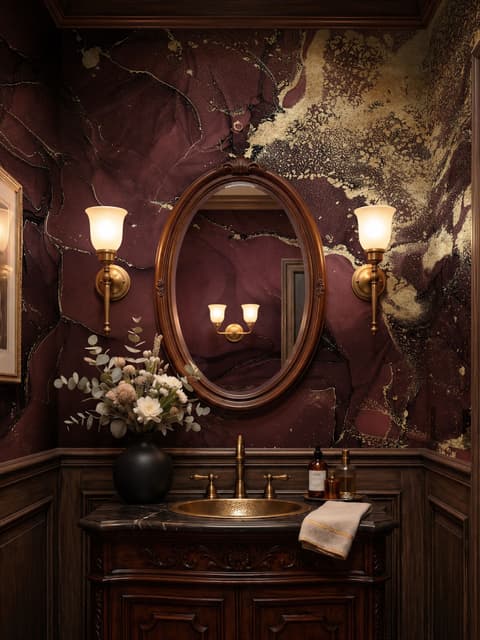 Modern Abstract Fluid Marble Wallpaper Mural