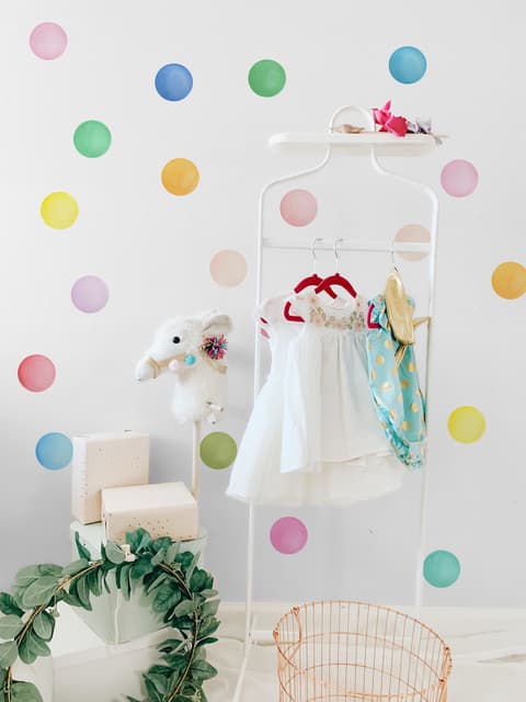 Polka Dots Kids Wall Decal Sticker