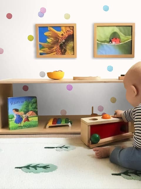 Colorful Little Polka Dots Wall Decal Sticker