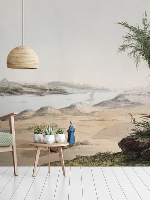 Vintage Nile River Wallpaper Mural