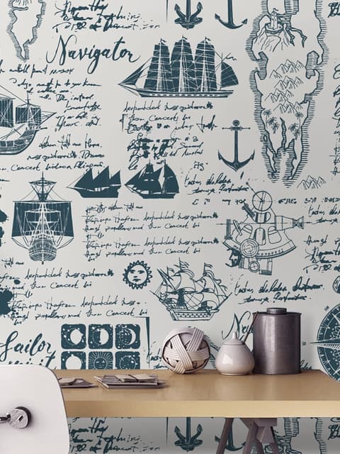 Papier peint panoramique encré pour enfants