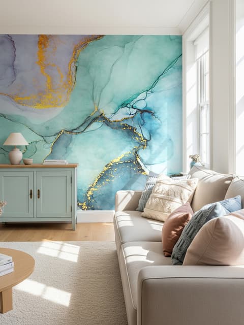 Colorful Marble Wallpaper Mural