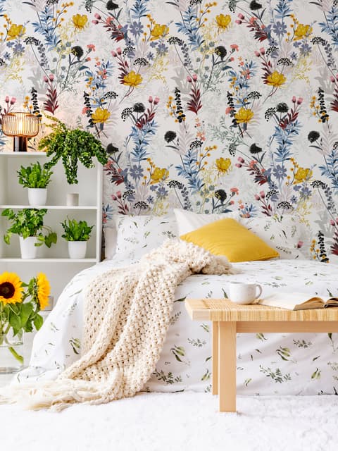 Colorful Wildflower Wallpaper Mural