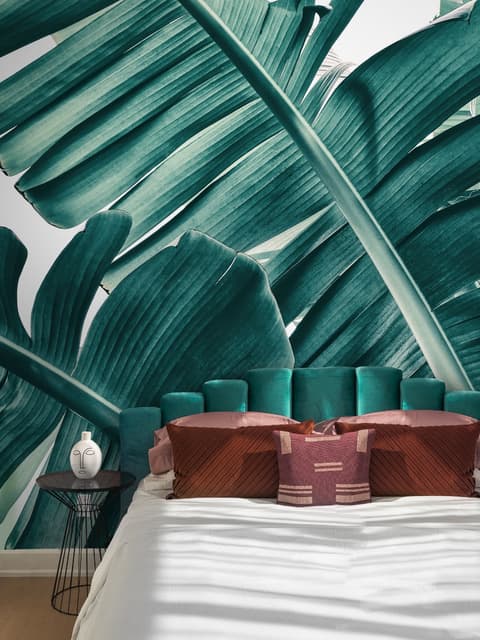 Tropical Palm Leaves Wallpaper Mural