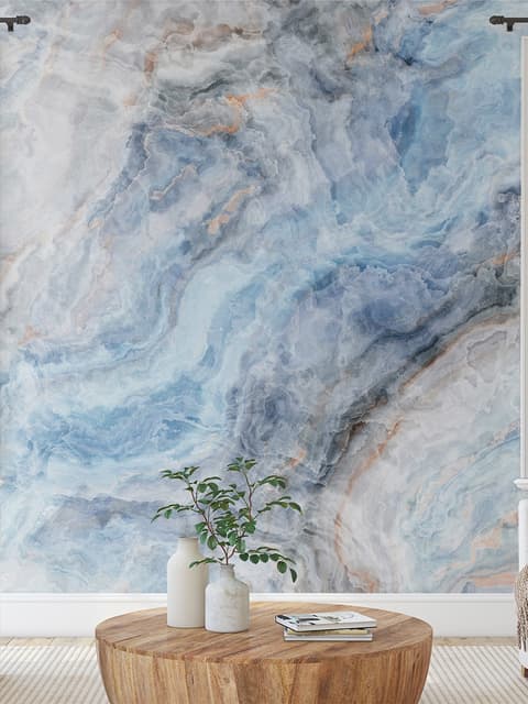 Blue Marble Art Wallpaper Mural