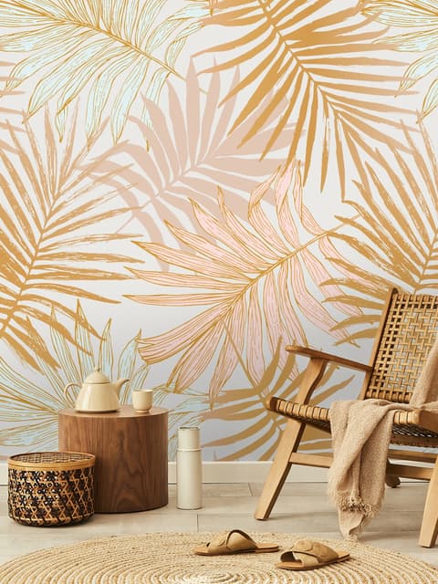 Lux Exotic Style Tropical Leaf Wallpaper Mural