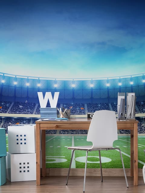 Football Sport Stadium Wallpaper Mural