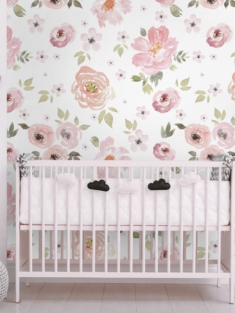 Nursery Watercolor Nursery Wallpaper Mural