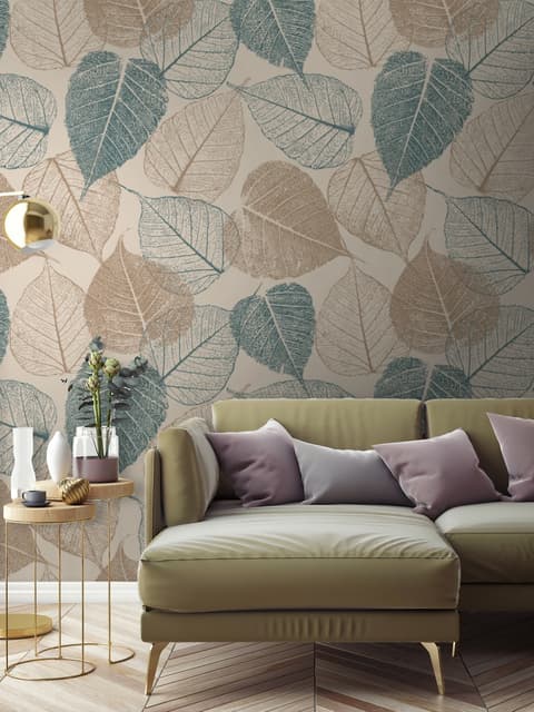 Vintage Leaf Wallpaper Mural