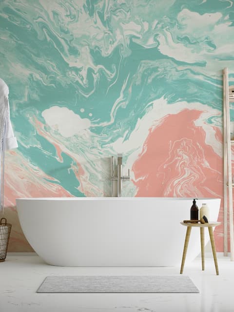 Colorful Soft Brush Painting Wallpaper Mural