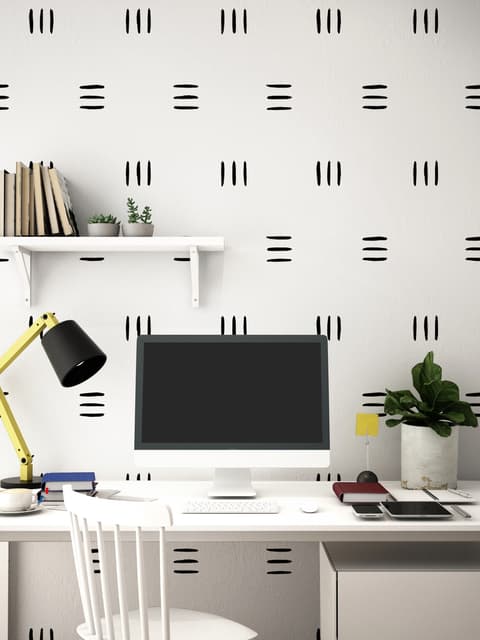 Geometric Black Line Wall Decal Sticker