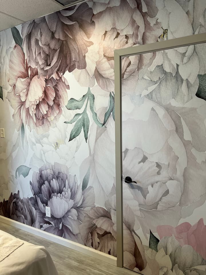 Soft Peony Nursery Floral Wallpaper Mural