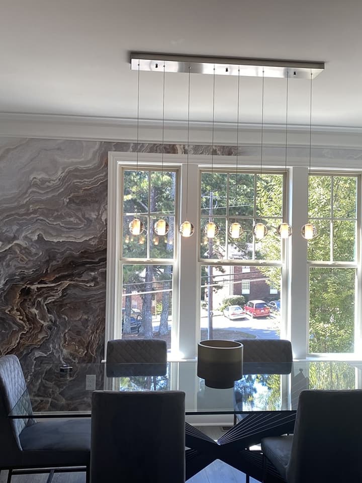 Dark Marble Gray and Brown Waves Wallpaper Mural