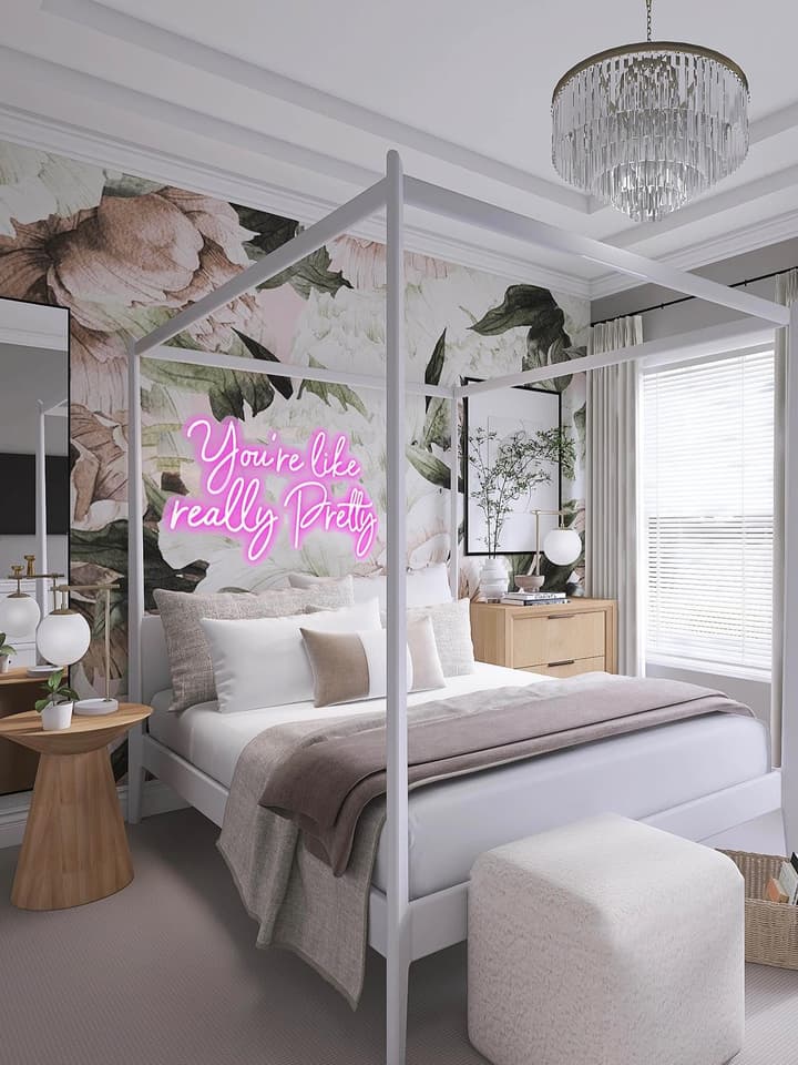 Dutch Pink Peony Floral Wallpaper Mural