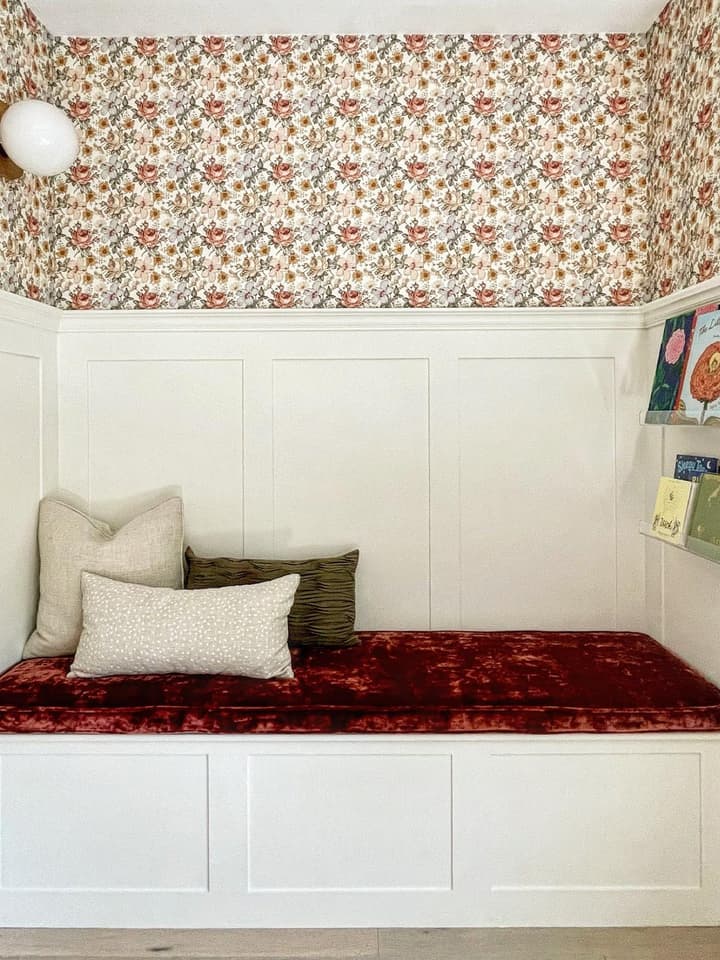 Kids Peony and Daisy Floral Wallpaper Mural