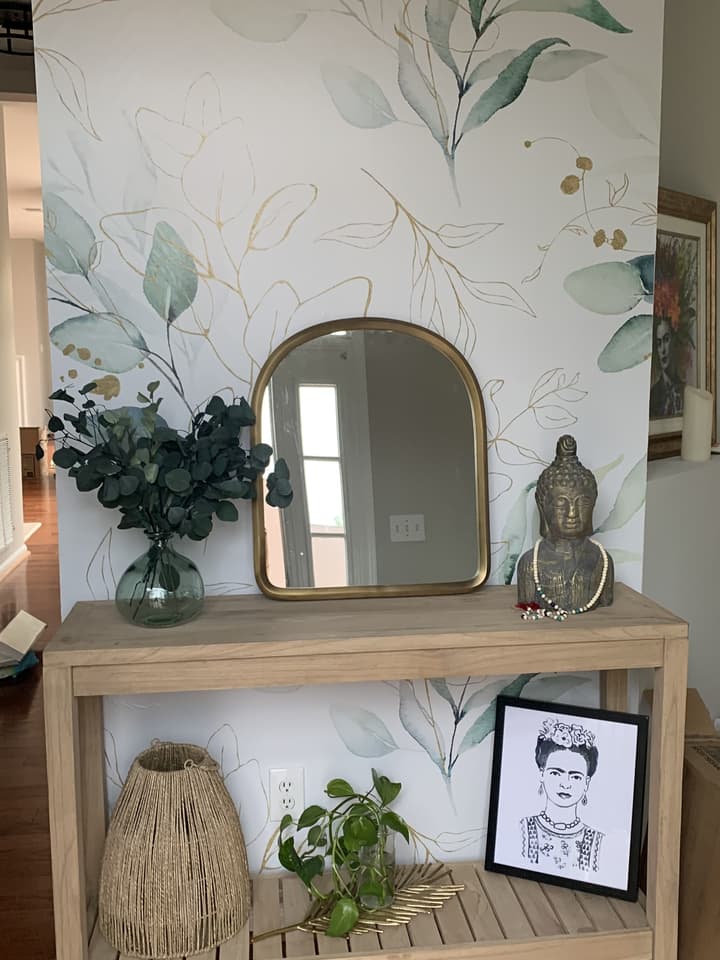Eucalyptus Leaf Pattern Wallpaper Mural