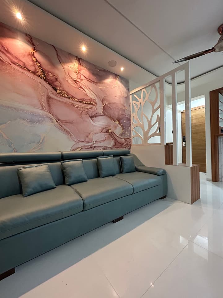 Soft Marble Abstract Art Wallpaper Mural