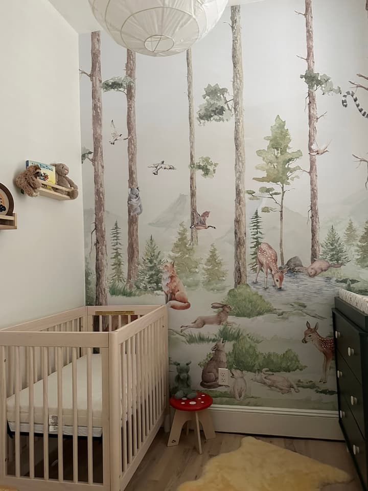 Kids Forest Animals in the Jungle Wallpaper Mural