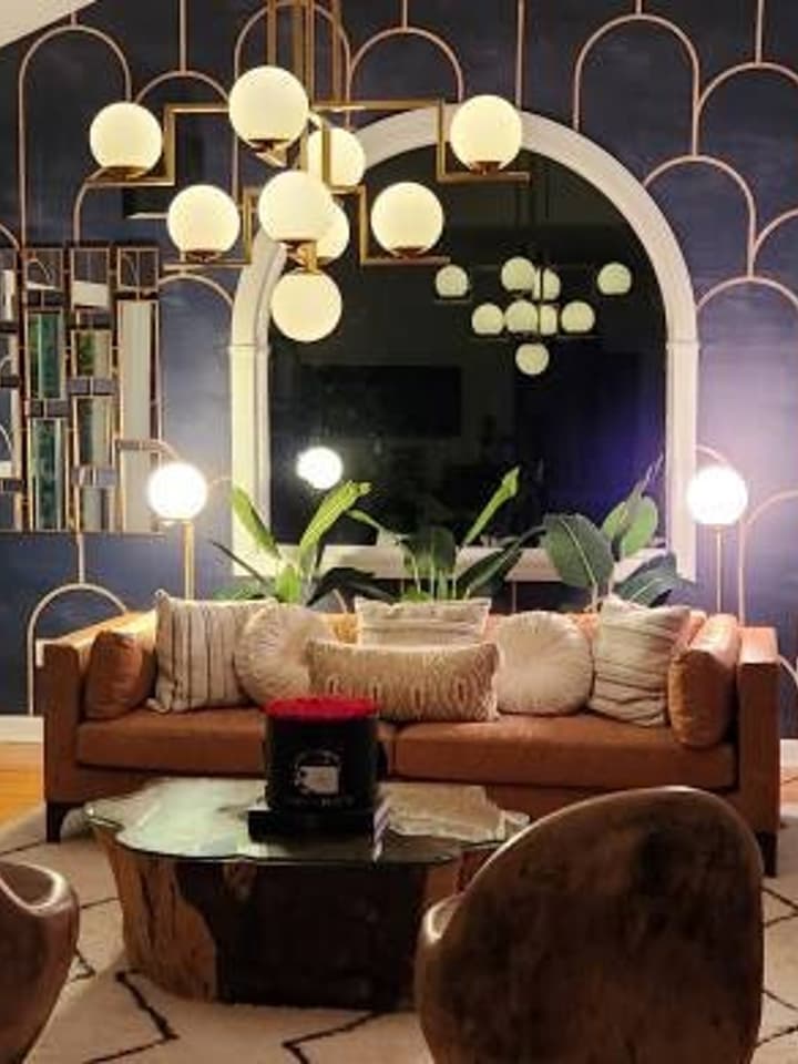 Dark Arches Art Deco Wallpaper Mural