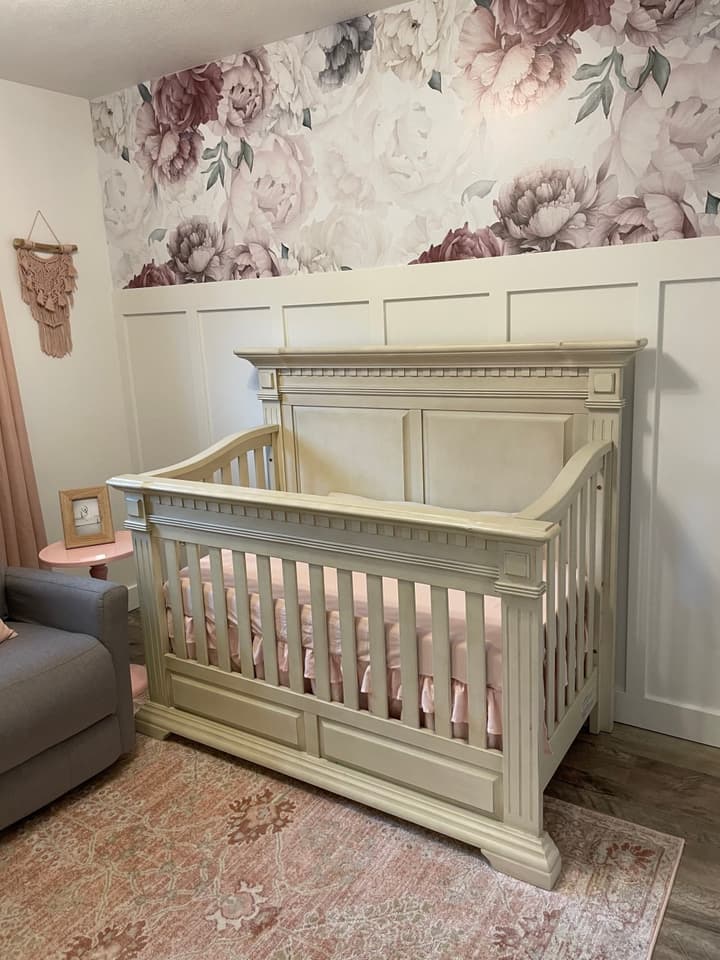 Soft Peony Nursery Floral Wallpaper Mural
