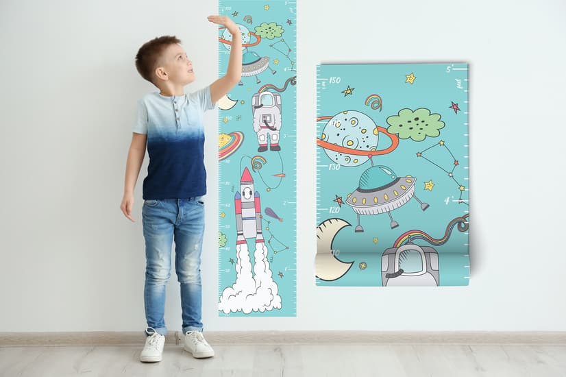 Stickers muraux toise espace enfants