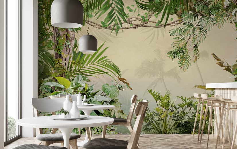Magical Tropical Rainforest Wallpaper Mural