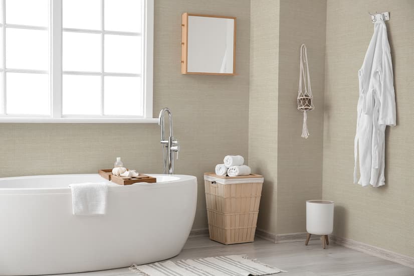 Beige Chenille Texture Wallpaper Mural
